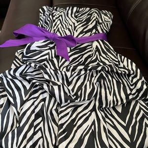 Zebra Formal Dress Junior Size 9
